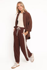 Hvar Track Pant - Brown