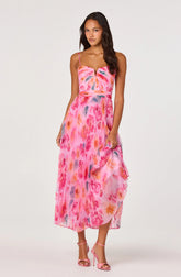 Bayley Floral Pleated Maxi Dress