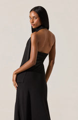 Hilaire Halter Midi Dress