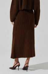 Sinisa Brushed Wool Midi Skirt