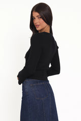 Rosienna Knit Top - Black