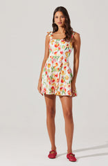Tinesha Bow Strap Mini Dress