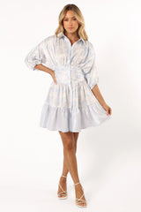 Leigha Mini Dress - Blue