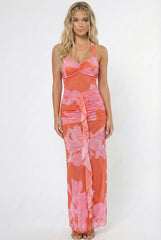 Southern Sun Halter Maxi Dress