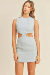 Business Class Chic Premium Cotton Blend Mini Dress