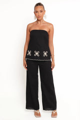 Semika Strapless Top - Black