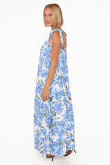Amber Maxi Dress - Blue Floral