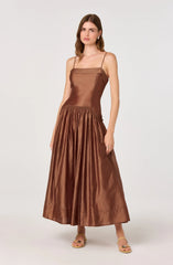 Ovina Smocked Drop-Waist Maxi Dress