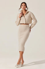 Karsyn Cropped Turtleneck Cardigan
