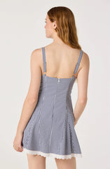 Nicolette Gingham Mini Dress