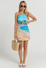 Amalfi Souvenir Halter Mini Dress