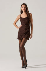 Jenness Satin Mini Dress