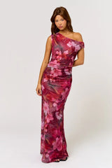 Saphira Off The Shoulder Floral Maxi Dress