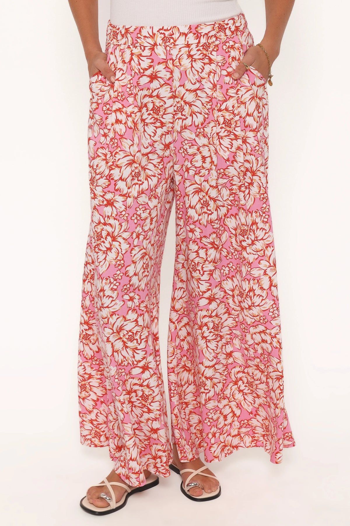 Lessie Pants - Pink Floral