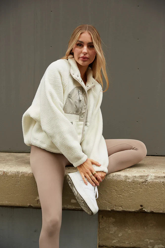Maverick Fleece Jacket in White