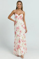 Tea Invitation Floral Maxi Dress