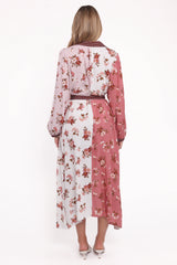 Maiden Long Sleeve Midi Dress - First Blush