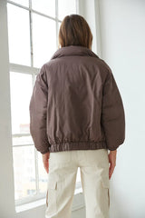 Jazlyn Puffer Bomber Jacket