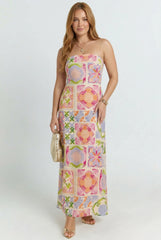 Dolce Coastal Tile Maxi Dress
