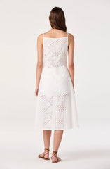 Mercy Eyelet Button-Front Tunic Top