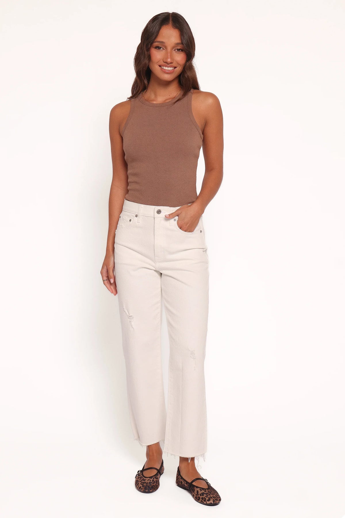 Sundaze Straight Leg Jean - Swan