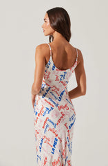 Joan Satin Midi Dress