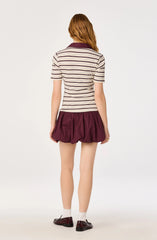 Emmalee Mixed Media Polo Dress