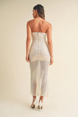 Fizz The Season Sequin Maxi Dress - Small