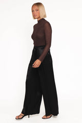 Joyce Wide Leg Pant - Black