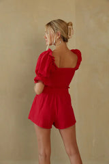 Ruby Paper Bag Cotton Shorts