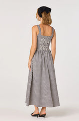 Temperance Gingham Check Maxi Dress
