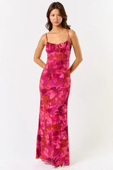 Shannon Mesh Floral Maxi Dress