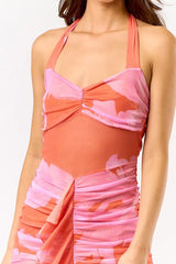 Southern Sun Halter Maxi Dress