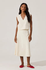 V-neck Tailored Sleeveless Top