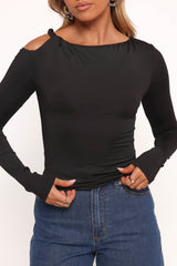 Darma Long Sleeve Top - Black