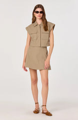 Cairn Woven A-Line Mini Skirt