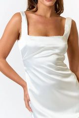 Late Checkout Satin Mini Dress