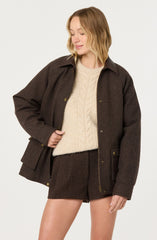 Sorine Wool Blend Pleated Shorts