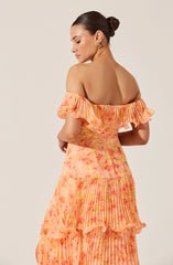 Wilder Pleated Floral Maxi Dress