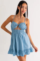 Bluebell Ruffle Mini Dress