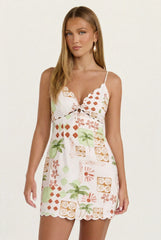 Vintage Palm Mini Dress