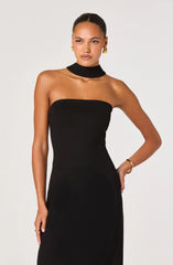 Thiala Knit Reverse Halter Midi Dress