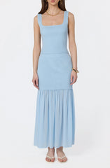 Halie Mixed Media Maxi Skirt
