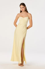 Zinnia Lace Bustier Maxi Gown