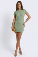 Matcha Mood Mini Dress - Large