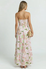 Vintage Palm Maxi Dress