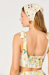 Kaleigh Tie-Strap Bustier Top
