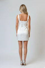 Late Checkout Satin Mini Dress