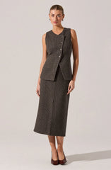 Sonja Asymmetric Longline Vest