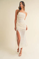 Fizz The Season Sequin Maxi Dress - Small